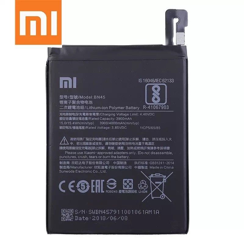 BN45 BATERAI ORIGINAL XIAOMI REDMI NOTE 5 - ORI 100%