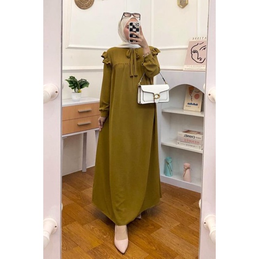 NADHIRA DRESS | GAMIS CRINKLE | GAMIS UNAGIRI | MAXI DRESS