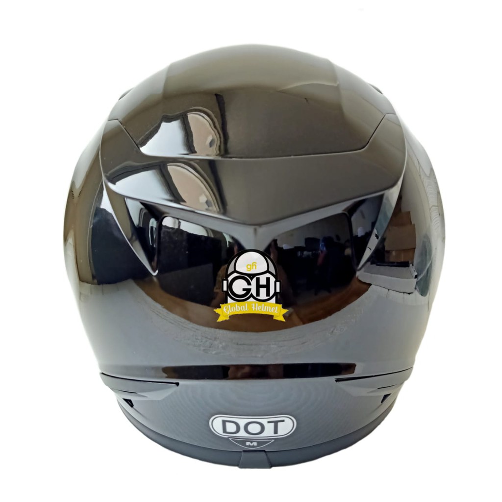 HELM FULL FACE KYT R10 R-10 SOLID BLACK