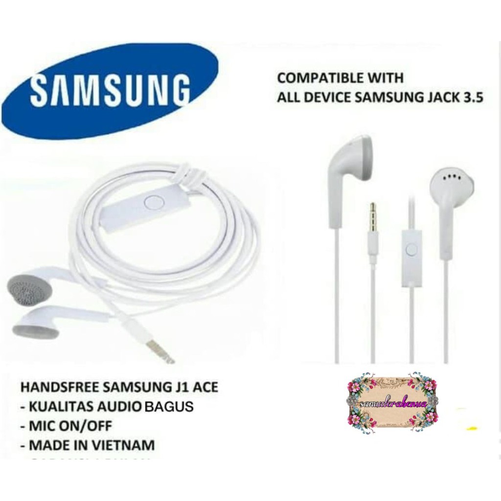 Headset Headsfree henset Hf Samsung J1ace , J2prime , J3 , J5 ,A10s , s5830 original VIETNAM SB523