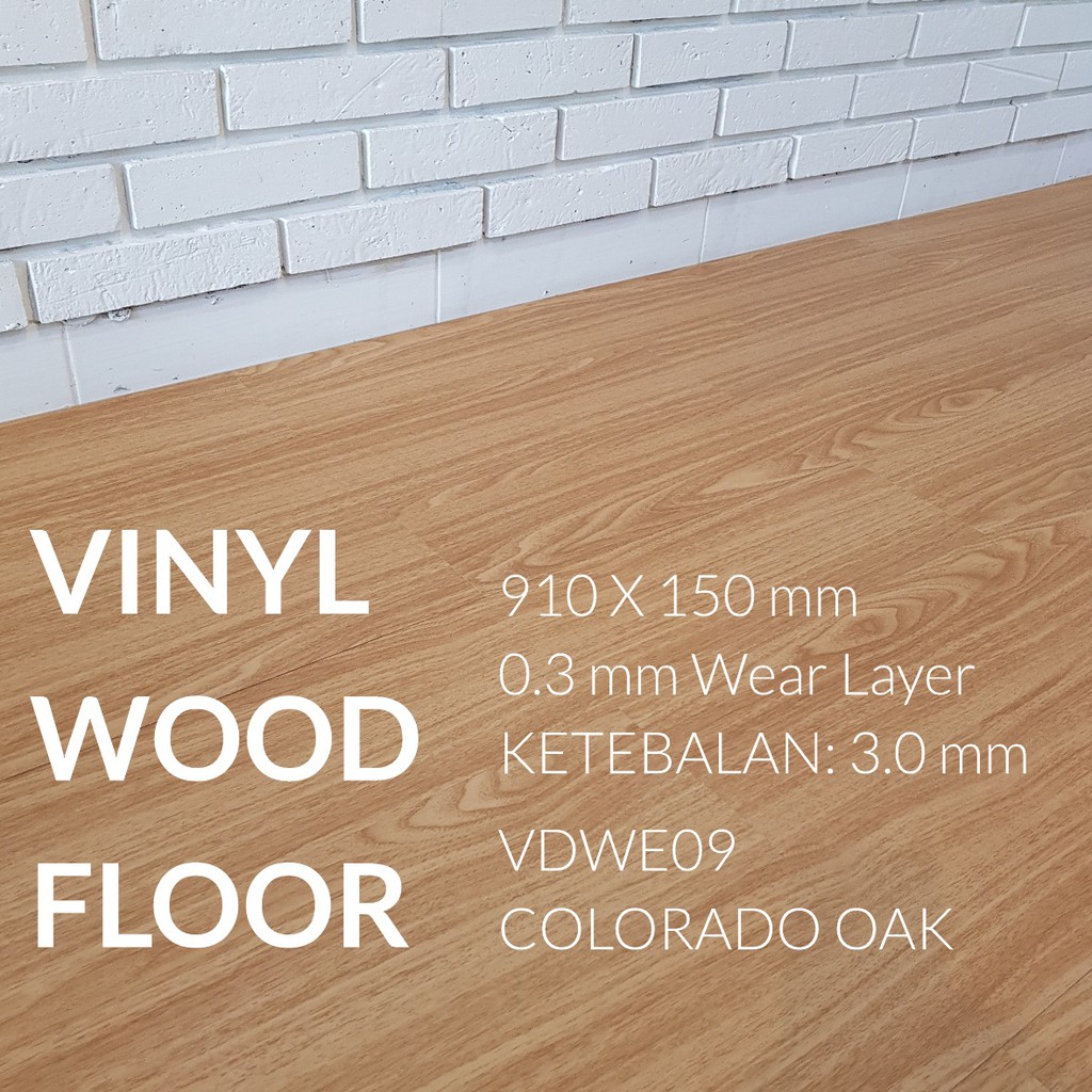 LANTAI VINYL PARKET KAYU VDWE 3.3MM | TRIDEE FLOORING