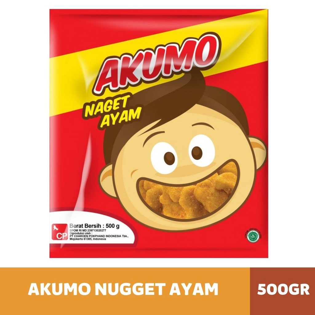 

Akumo Nugget Ayam 500Gram| Chicken Nugget Akumo| Nugget Ayam Akumo - AKUMO 500GR