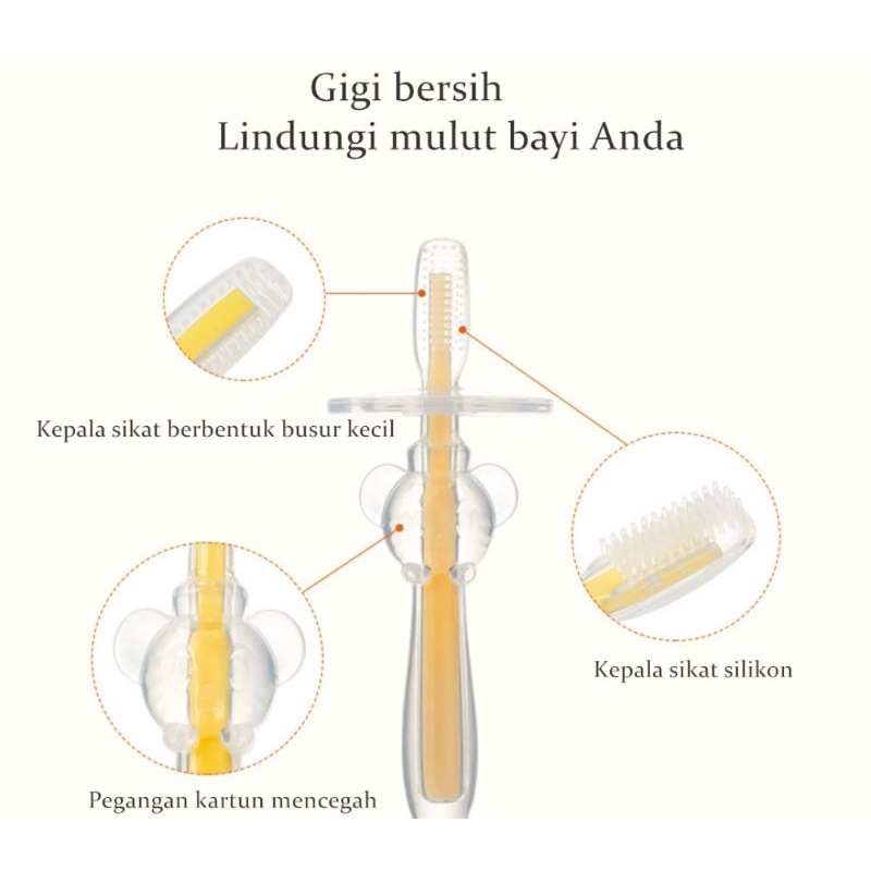 Sikat gigi bayi/Sikat Gigi Bayi Silicon