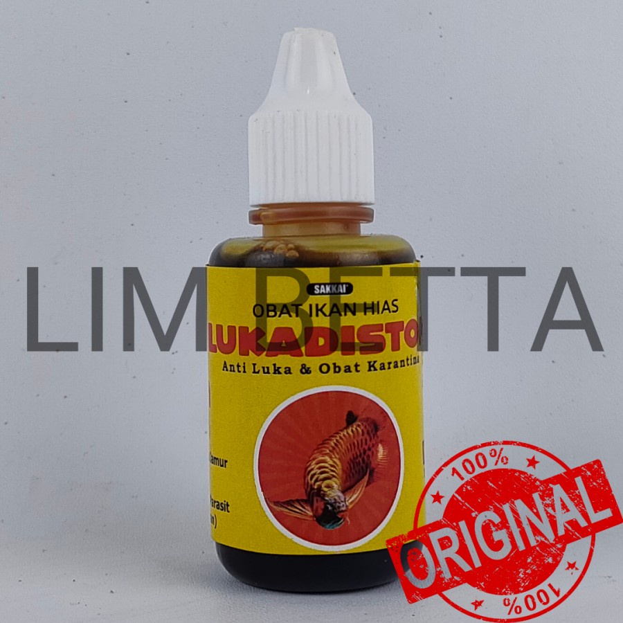 LUKADISTOP 30 ML / OBAT LUKA IKAN HIAS / OBAT IKAN