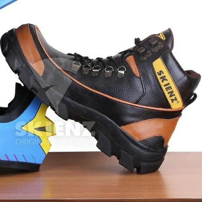 Promo Sepatu tracking pria premium import grade original Caterpillar safety - Cokelat, 39 Terlaris