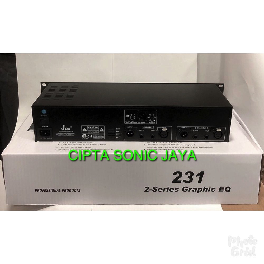 Equalizer DBX 231 PLUS Subwofer Output