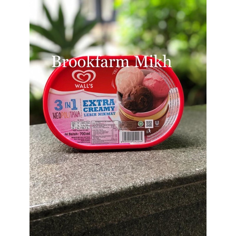 

Es Krim Walls 3 in 1 Neapolitan 700 ml