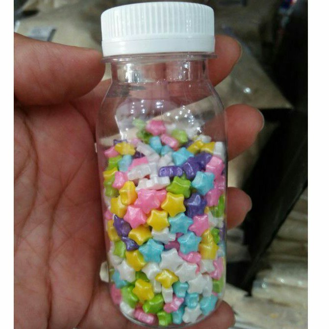 

Springkel Bintang Warna 50 gr/Rainbow/Pelangi/Star/Hiasan/Unicorn/Taburan/Kue Tart/Edibel/Dekorasi