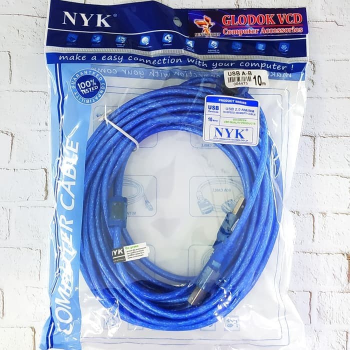 NYK Kabel USB Printer AM-BM 10M