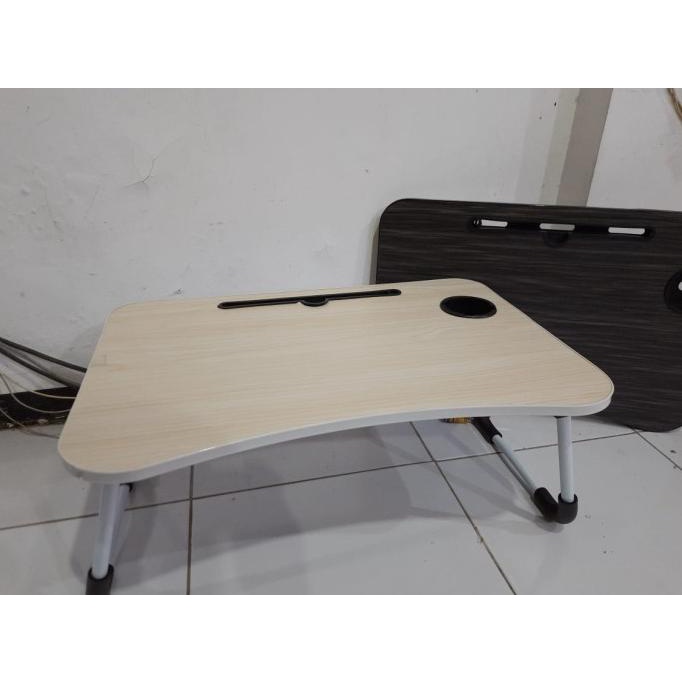 MEJA LAPTOP Lipat Lesehan Kayu