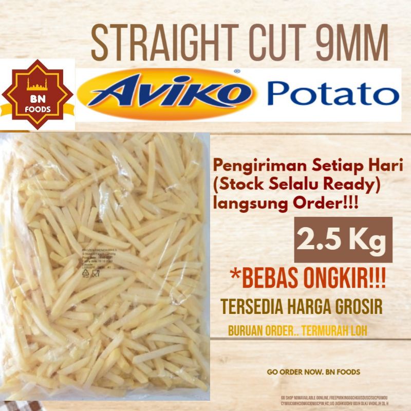 

Kentang Frozen Aviko Goreng French Fries Straight Cut Makanan Beku