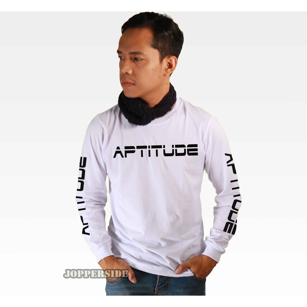 JOPPERSIDE T SHIRT KAOS DISTRO LONG SLEEVE LONGSLEEVE LENGAN PANJANG APTITUDE PRIA ORIGINAL TL1