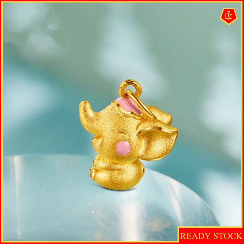 [Ready Stock]Fashion Gold-Plated Cute Dumbo Necklace Cartoon Pendant