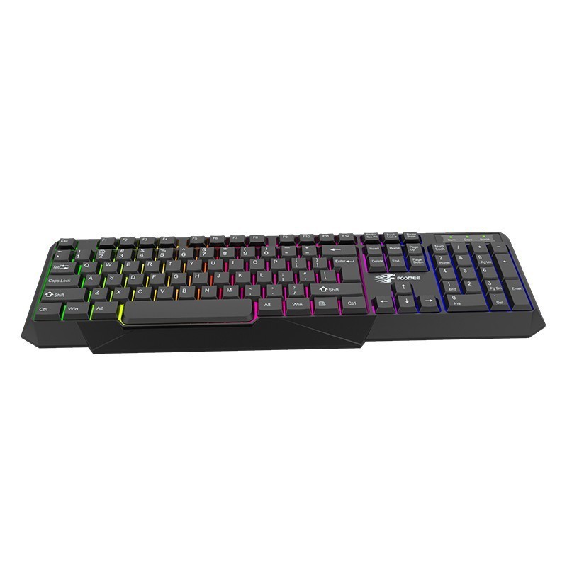 Keyboard Gaming RGB Light FOOMEE VB05 Wired Keyboard RGB Light