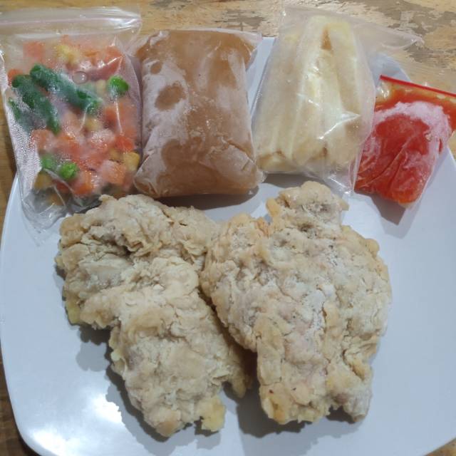 Double Chicken Steak Crispy Shopee Indonesia