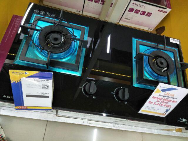 Rinnai Ri 522 S Kompor Gas 2 Tungku Bahan Cetlon Anti Karat