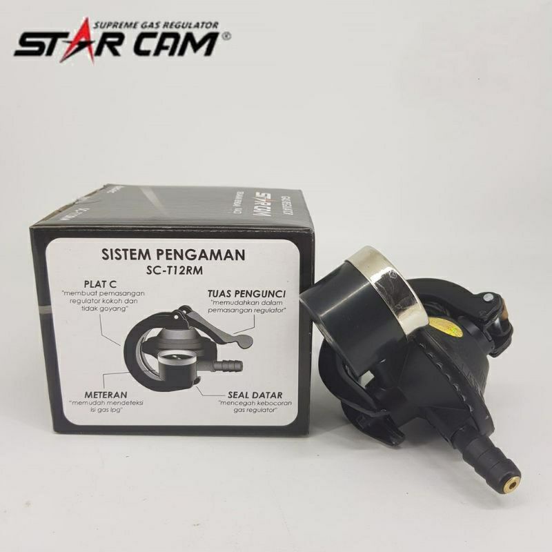 Regulator Gas LPG Starcam SC-23M 23 M /  Star Cam SC-T12RM / SC T 12 RM Meter Termurah Original