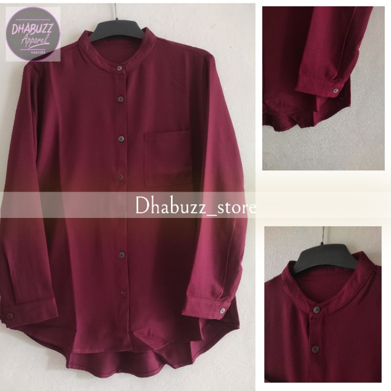 NL102 Atasan tunik wanita lengan panjang bahan rayon by angki