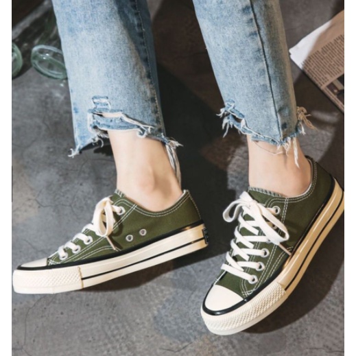 Sepatu Kanvas Wanita Korea Style Warna Warni Women Canvas Shoes SP026