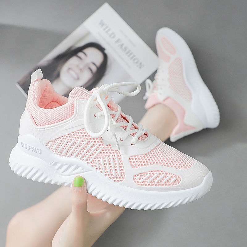 Kano style Sepatu Olahraga Wanita Putih Sneaker Sport Cewek Import Spatu Sneakers Wanita running Fash