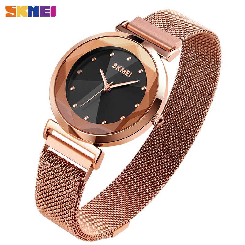 IDN - SKMEI Jam Tangan Analog Wanita Strap Stainless Steel - 1709