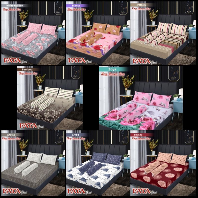 SPREI FITTED FATA UK 180X200 TRINITY GARDEN,BAMBOO,GRACIA,CLYDE,SHAKIRA,ZOYA,BIANCA,TIRAMISU