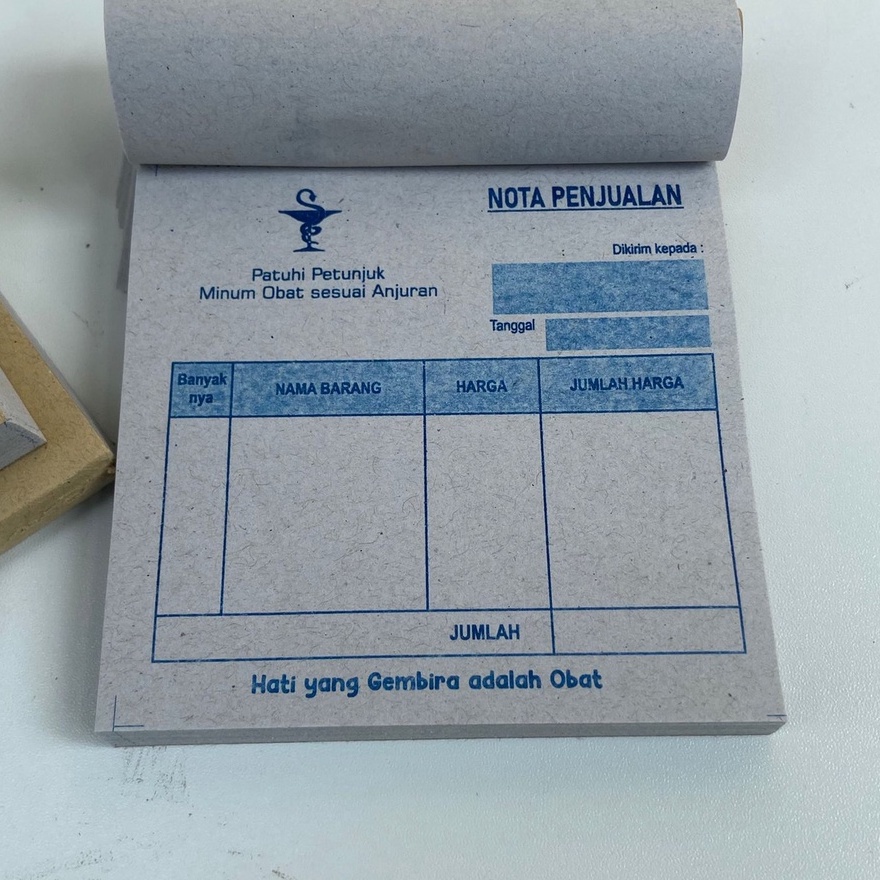

Nota Apotek Custom, Buku Nota Apotek Custom, Nota Apotek Murah