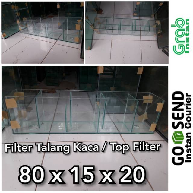 Filter talang kaca 80x15x20