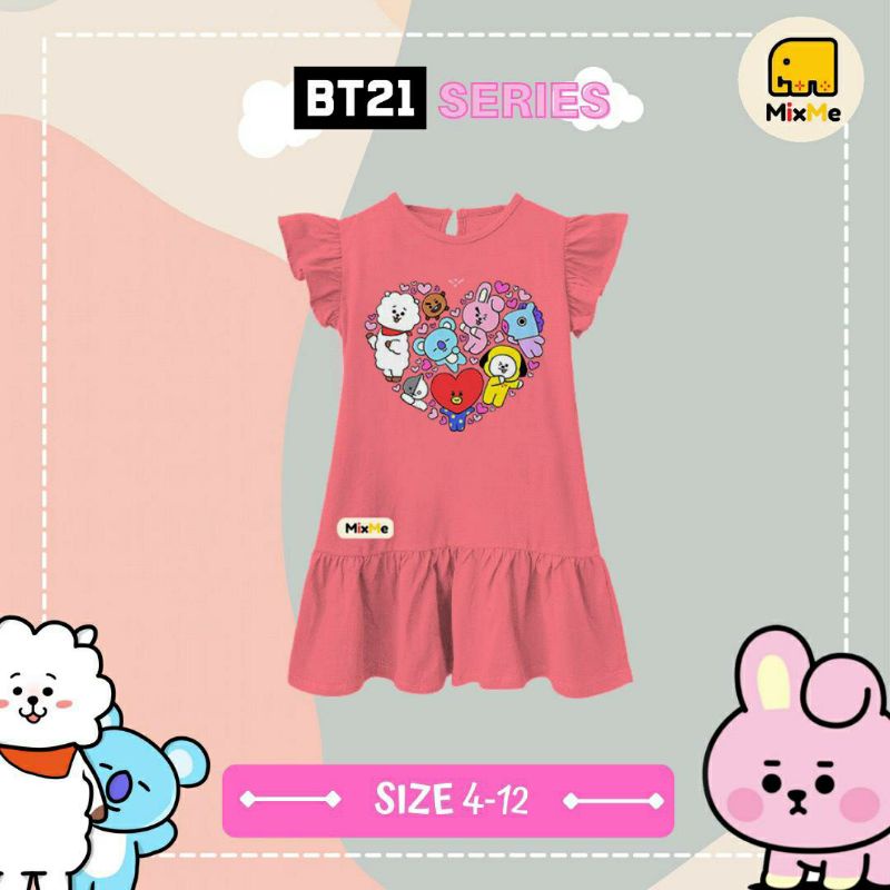 Dress Anak Perempuan BT21 Series