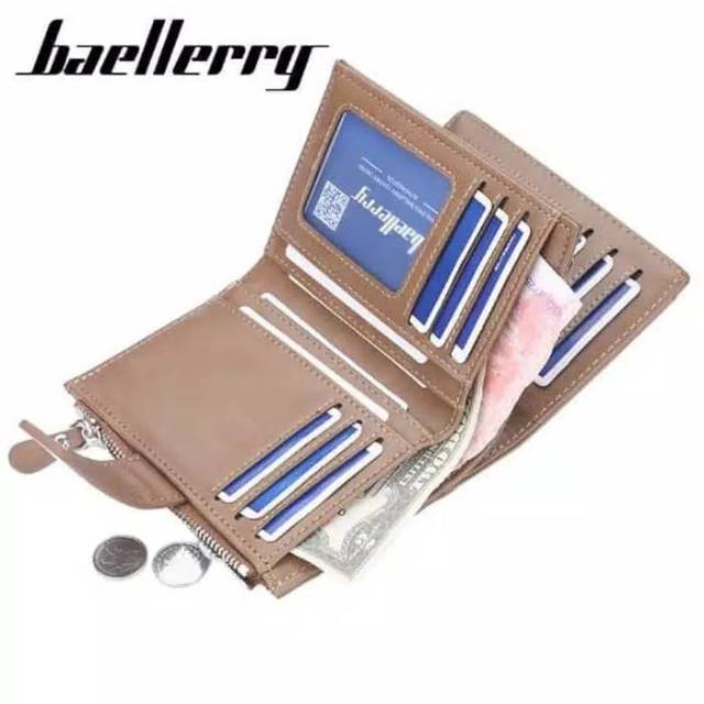 Dompet Pendek Pria Wanita Baellerry 11 Slot Kartu Free Card Holder