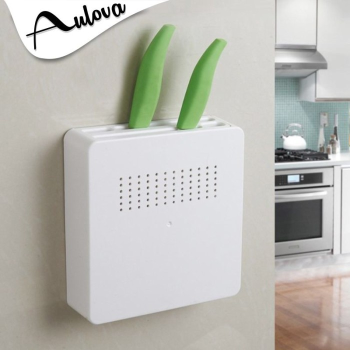 Rak Tempat Pisau Tempel Peralatan Masak dan Perlengkapan Dapur Unik G6