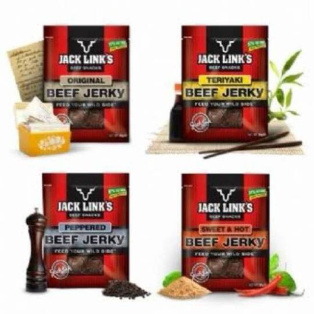 

Jack Links Meat Snack Beef Jerky Original Bbq Teriyaki Healthy Snack Dendeng Sapi Import 25g / 50g