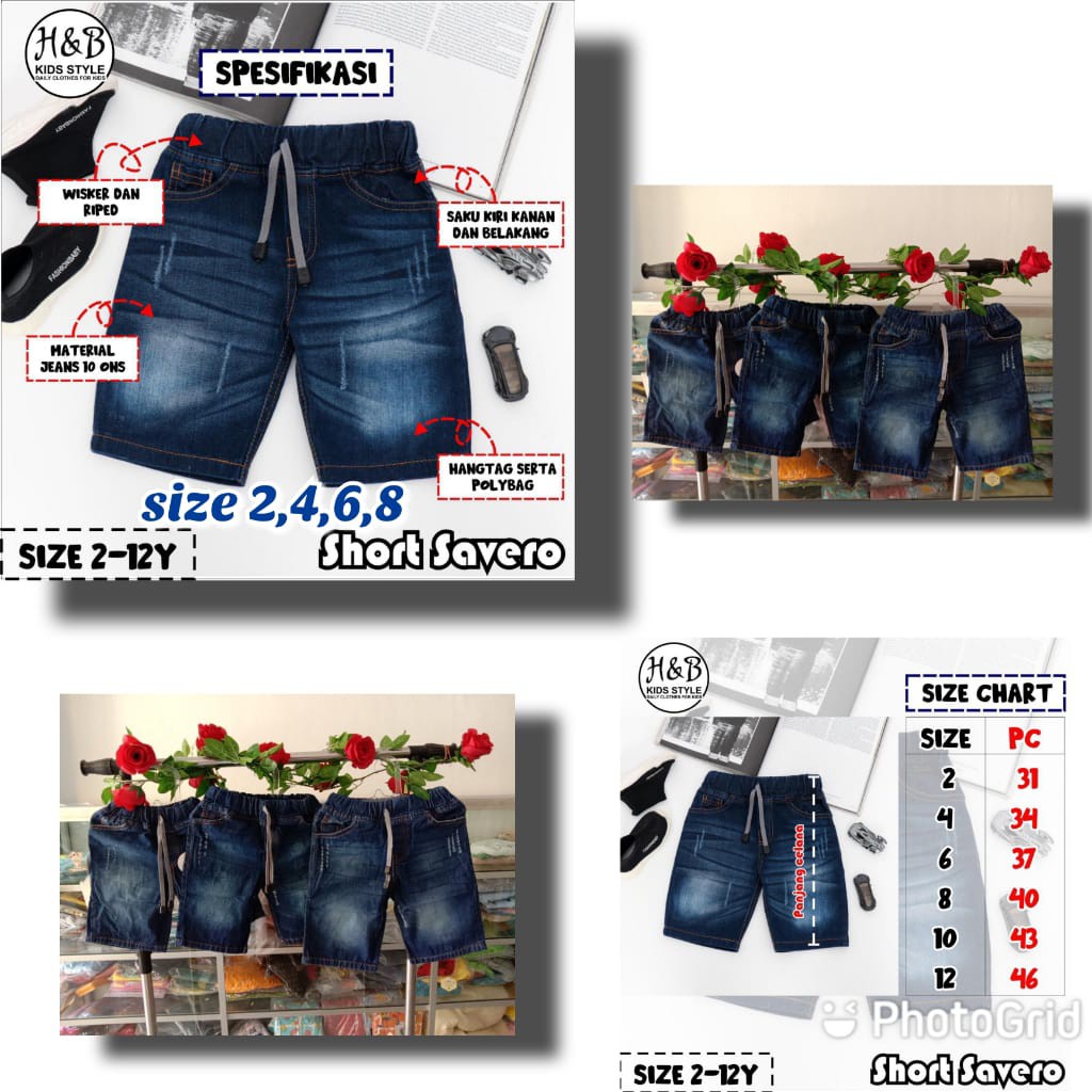 Short savero bu H&B kids Style