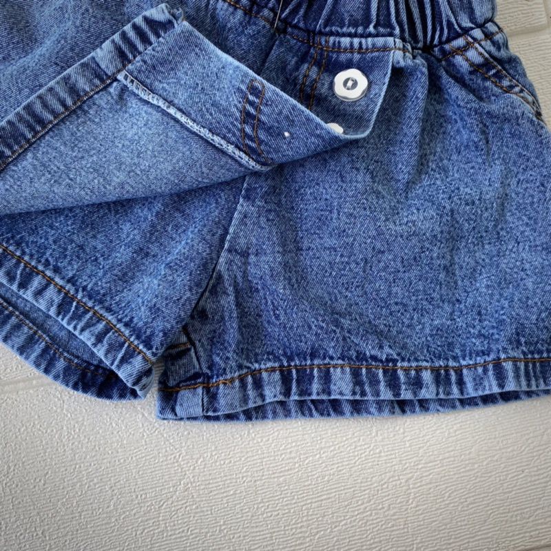 BOBO ROK CELANA ROCELA KANCING JEANS ANAK 1 - 7 TAHUN