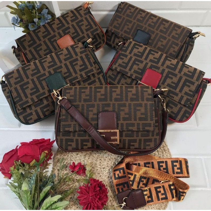 Tas Fendi Kanvas Selempang Sale