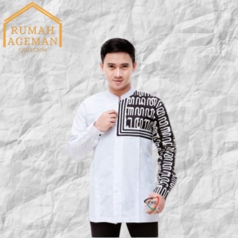 BAJU KOKO DEWASA AKSARA JAWA. BAJU KOKO LENGAN PANJANG BAJU KOKO HADROH