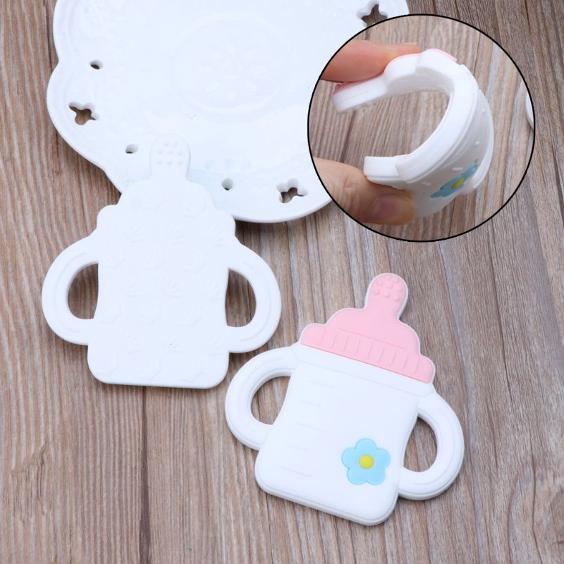 Mary Mainan Teether Botol Susu Bayi Bahan Silikon BPA Free Charms