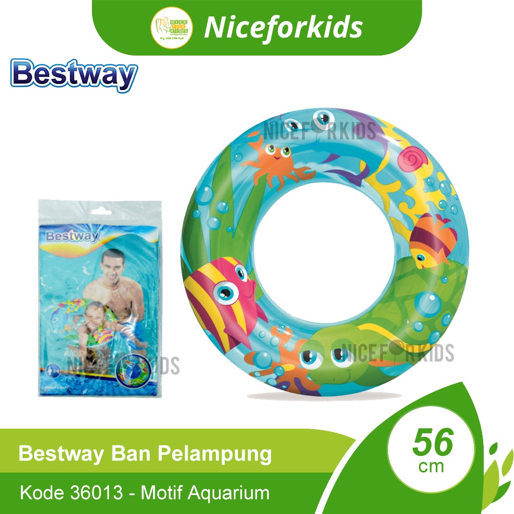 Bestway 36013 Ban Pelampung Renang Anak Ukuran 56cm Usia 3-6 th / Ban Renang Bulat