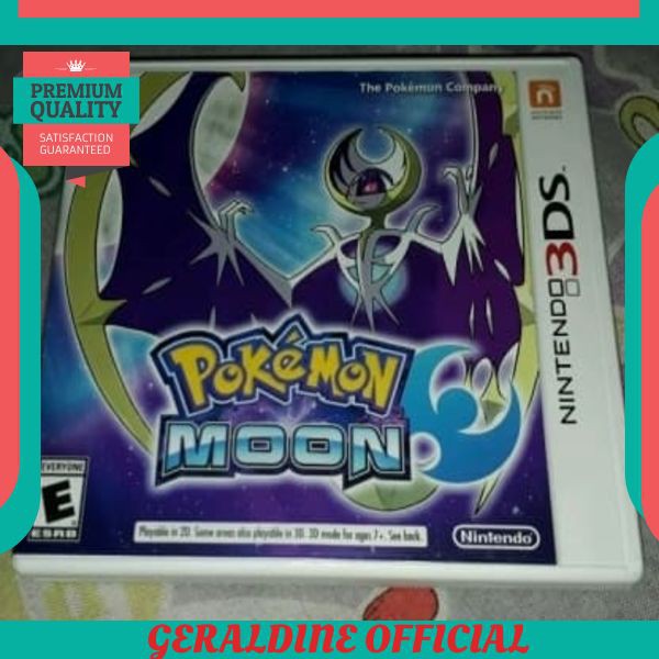TERMURAH KASET 3DS POKEMON MOON SECOND MULUS NINTENDO CARTRIDGE
