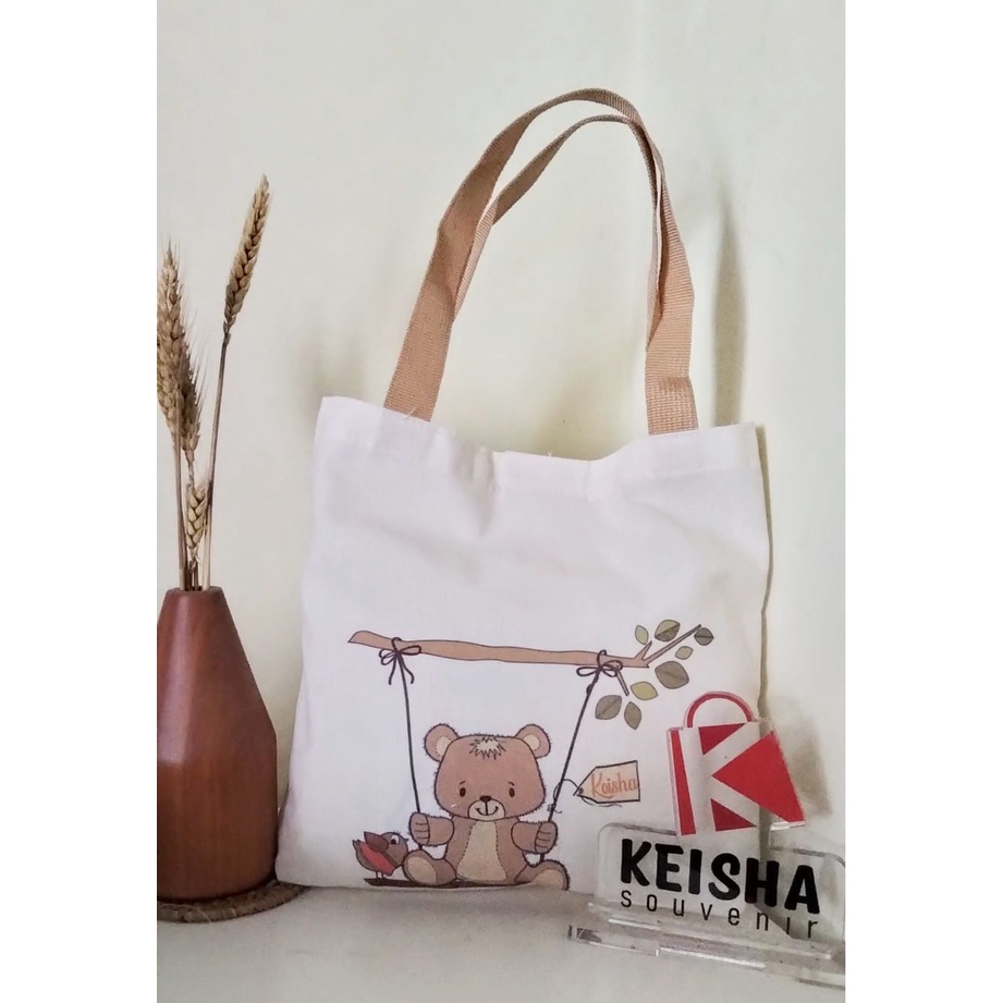 

tas blacu tote bag costum tas souvenir ultah