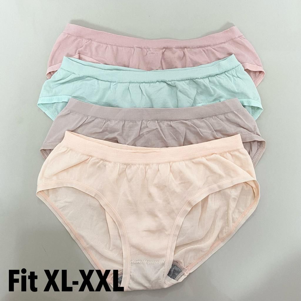 LINGERIEMASTER - (C-22) [Set Kotak 4pcs] TERMURAH Celana dalam antibakteri graphene wanita Pakaian Dalam CD Seamless BISA COD-C-22 XL-XXL NO BOX