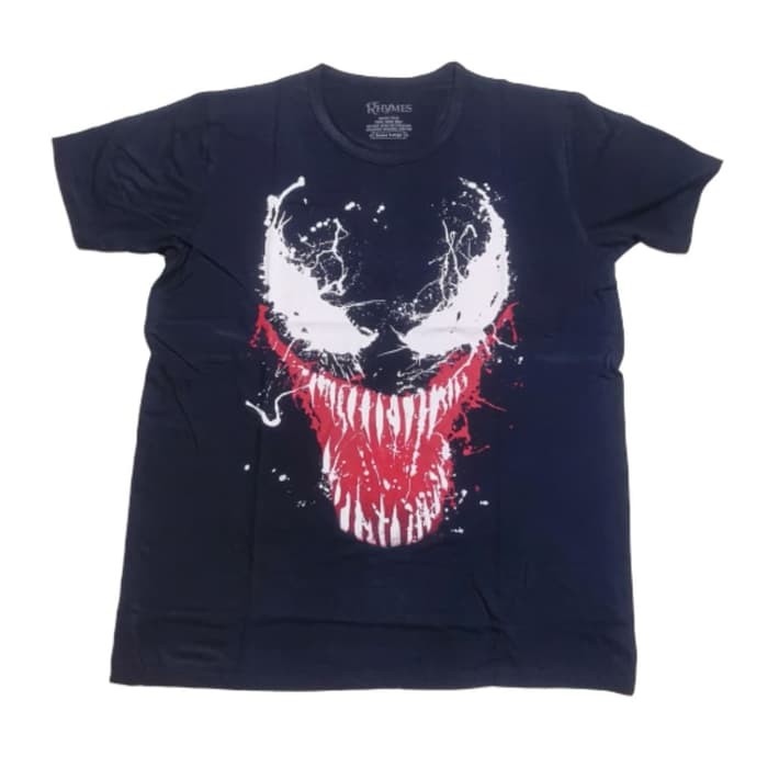 Kaos Big Size Venom Logo Baju Jumbo XL-XXXL Pria Dewasa Superhero Rhymes Import