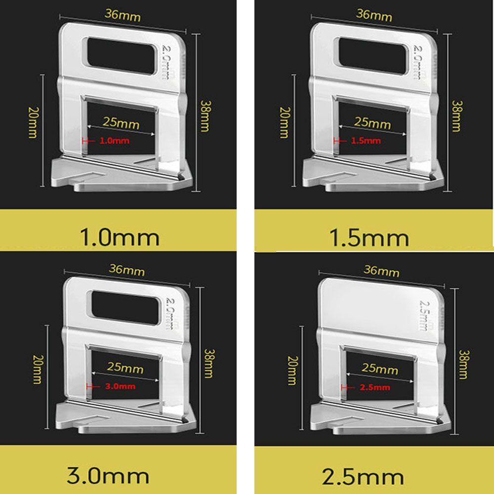 Solighter Tile leveling Tools 1mm/1.5mm/2.5mm/3mm Tile Locater Cross Locater Wedges Tang Alat Tukang Bangunan