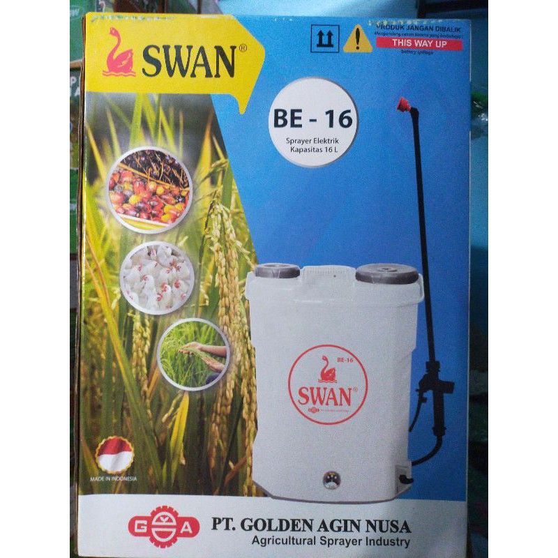 Alat Semprot Tangki Semprot / Sprayer Swan Elektrik BE 16 / Sprayer Swan Elektrik BE16 16 Liter - Golden Agin