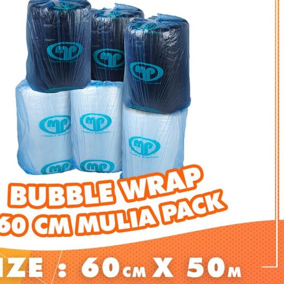 

✶ BUBBLE WRAP ROLL 60CM X 50 METER HITAM PUTIH BUBLE WRAP MULIAPACK - Mega 60cm Putih ◄