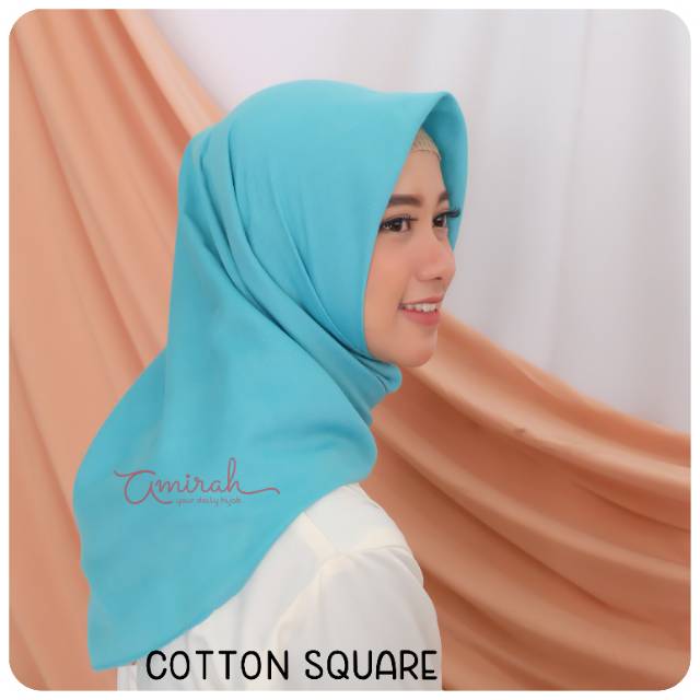 COTTON SQUARE PART 2 / SEGIEMPAT KATUN / JILBAB KATUN SQUARE / KERUDUNG POLOS