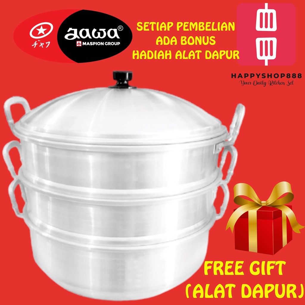 MASPION [ EKSPEDISI ] 50 CM DANDANG LANGSENG SUSUN 3 UKURAN 50CM MERK JAWA KUKUSAN STEAMER KLAKAT