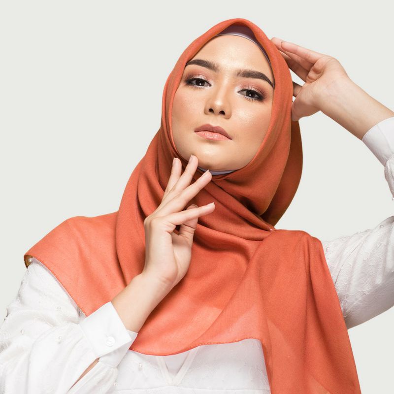 Hijab Keisha Sadia Elzatta-Merah Bata