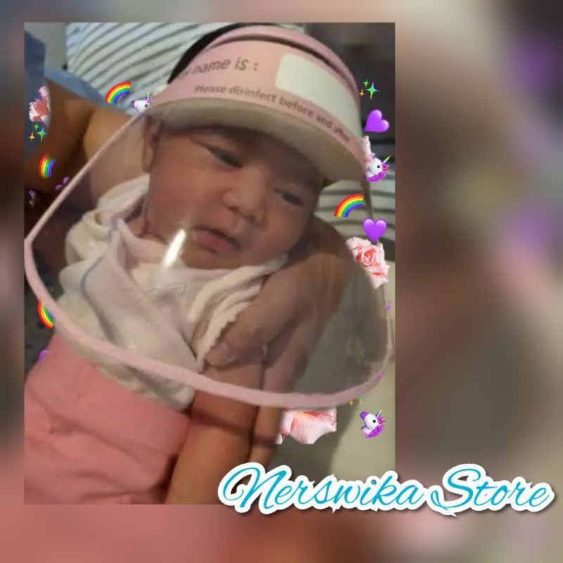 FACE SHIELD BAYI ANTI CORONA-DROPLET Face Shield Newborn Bayi