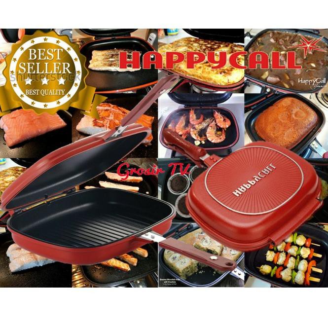 (NG.10F 21ᵁ) HAPPY CALL DESINI DOUBLE PAN UKURAN JUMBO BESAR 32 CM DESSINI MURAH